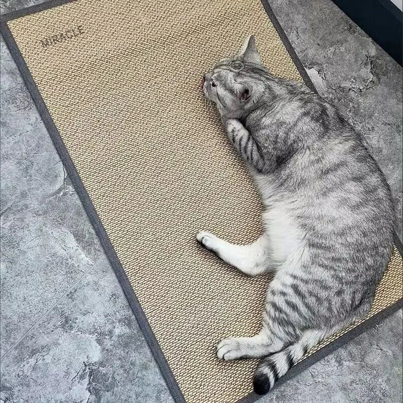 Anti cat Wall Scratching Mat Sofa Cover Self Adhesive Carpet Roll Hanging Runner Rugs Decorative Objects Cat Floor Mat or Rug