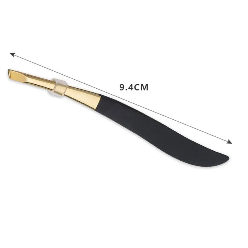 Professional 1Pc Gold Clip Stainless Steel Eyebrow Tweezers Squared Tip Eyebrow Plucking Makeup Tool Women Precision Features
