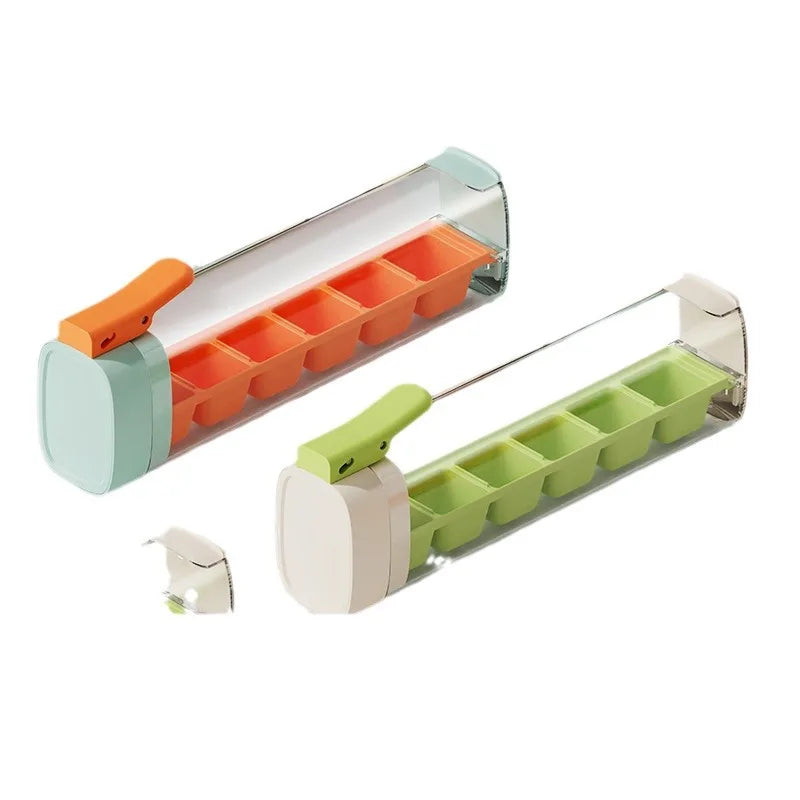 Customized Home Creative Small One-handed Press Ice Tray OEM ODM Simple 6 Cavities Refrigerator Ice Cube Molds