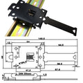 Miniature Metal Guide Rail Accessory with Protective Epoxy Installation Bracketclipguide Rail Accessory Supplier