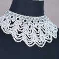 YouLaPan VG05 Rhinestone Pearl Chain Necklace Women's Evening Dress Neck Decoration Bridal Beaded Choker