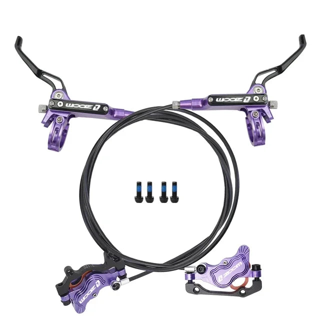 ZOOM HB-910 4 Pistons Hydraulic Disc Brake Front 900mm Rear 1550mm for MTB Bike Hydraulic Brakes Bicycle Parts