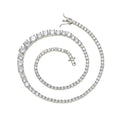 BC229 3MM-7MM CZ Size Gradient Women Tennis Chain Party Gift Brass Jewelry Women Necklace
