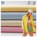 A2131 125gsm 60S Stretch Washed Cotton Poplin Fabric for Ladies Shirt Dress Fabric