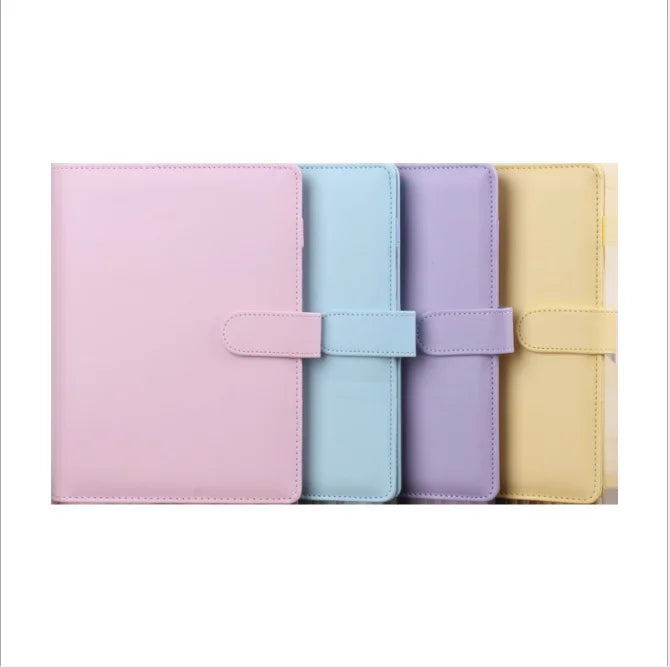 Wholesale Custom Notebook A4 A5 A6 File Holder Loose Leaf PU Leather Notebook Budget Binders Journal Planner