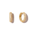 Classic Pave Diamond Mini Huggie Hoop Earrings Fashion Earrings Trend 2021