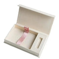 Custom Exquisite Wedding Linen Cloth Photo Album Packaging Box