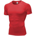 Men Fitness Short Sleeve Sports t Shirt Quick Dry Breathable Training Tight Plain t Shirts