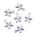Antique Silver 13x11MM Flower Charms for DIY Handmade Vintage Tibetan Jewelry Pendant Making Components