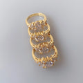 2025 Popular New Design Fashion 18K Gold Plated Heart Zircon Hip Hop Ring for Men Women Handmade Casting Technique Personal Care