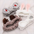 New Arrival Fashion OMG Flannel Headband Women Elasticity Bow Knot Hair Hoop Face Wash Makeup Girls Hairband