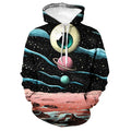 EVERTOP Custom Unisex Men's Hoodie OEM 3D Sublimation Print 'Space Sky' Anime Capucha Optimal for Spring Season USA Size