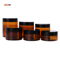 80ml 120ml 150ml 200ml 250ml Amber PET Bottle Straight Barrel Small Bottle Box Skin Care Products Round Plastic Empty Bottle