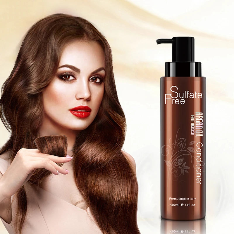 NUSPA Natural Argan Oil Amino Acid Hair Care Cream Sulfate Free Silk Hair Conditioner