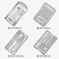 Outdoor Multifunctional Portable Fish Hook Card Camping Survival Tool Card Fishing Equipment Portable Fishing Gear EDC