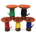 All Natural Red Clay Hookah Shisha Bowls With Colorful Rope 1 Hole Have a Groove Large Narguile Tobacco Holder Accessories