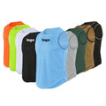 Mens Solid Color Fitness Tank Tops Sleeveless Quick Dry Loose T-Shirts Bodybuilding Singlets Muscle Vest Men Tank Top