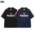 American Vintage Unisex Fashion Brand T-shirt 100% Polyester Loose Casual Heavy Short Sleeve Solid Print 280 Grams Knitted Quick