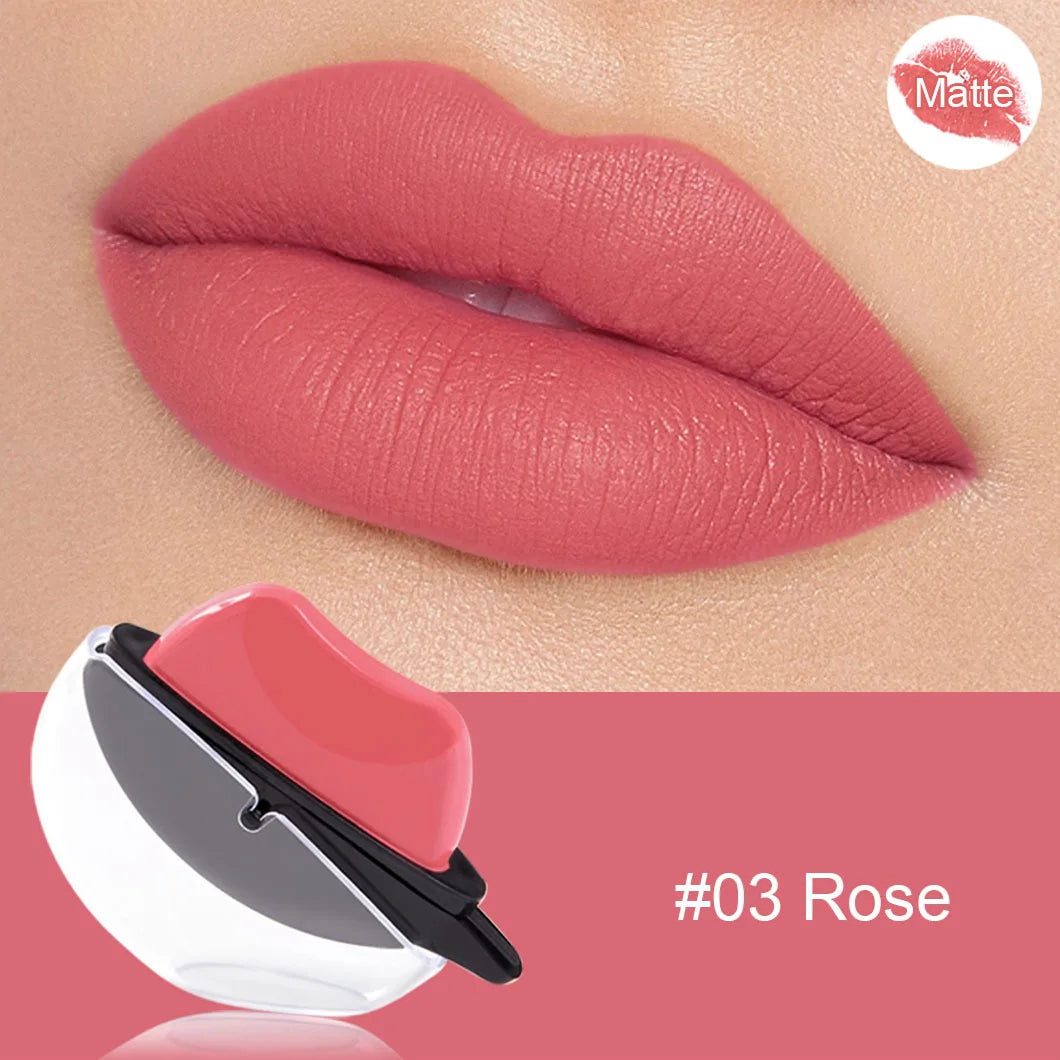 Newest Waterproof Mineral Cream Velvet Matte Long Lasting Moisturizing Lip-shaped Temperature Color Changing Travel Size Lazy