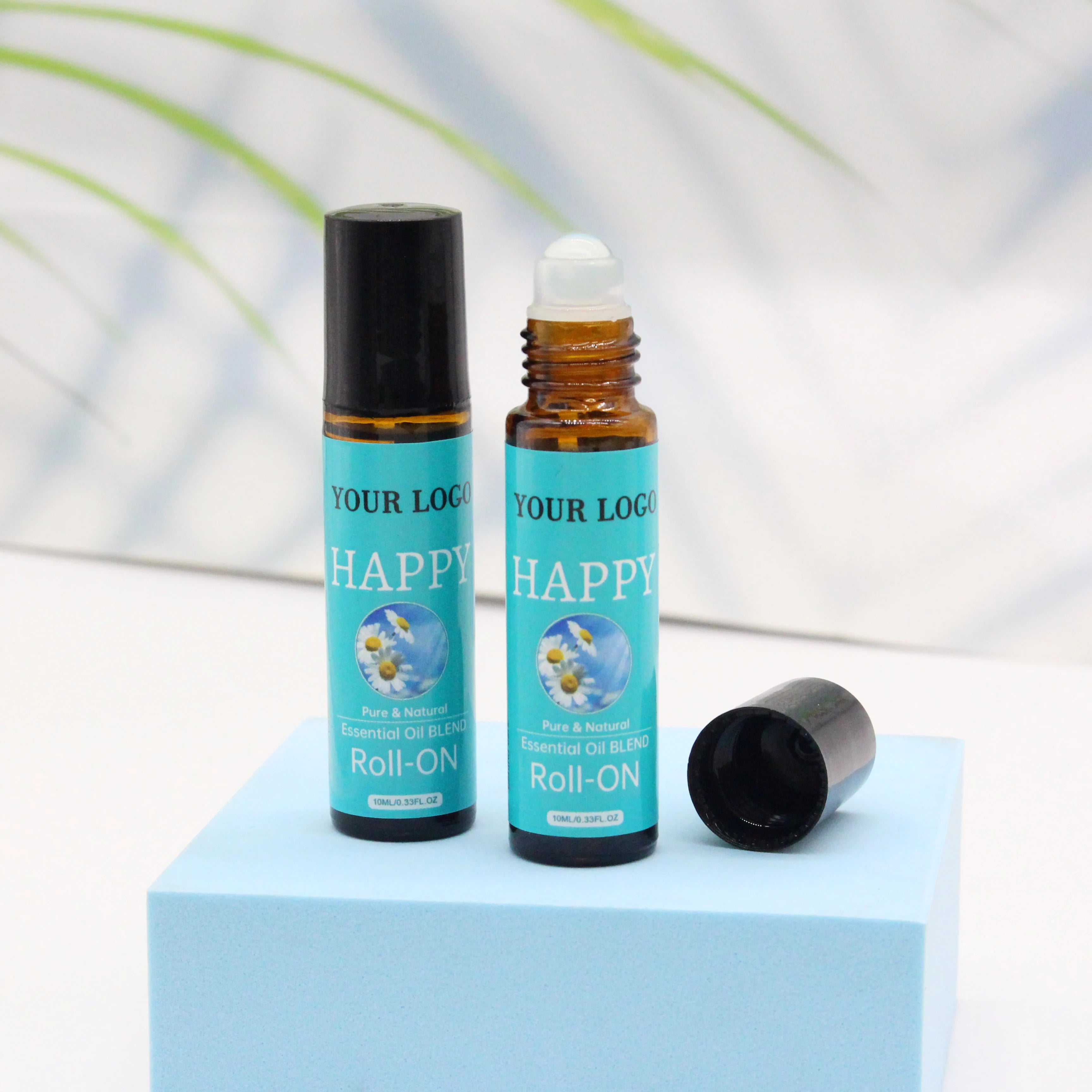 Wholesale Bulk OEM ODM Happy Roll on Essential Oil Body Oil Essential Oil Skin