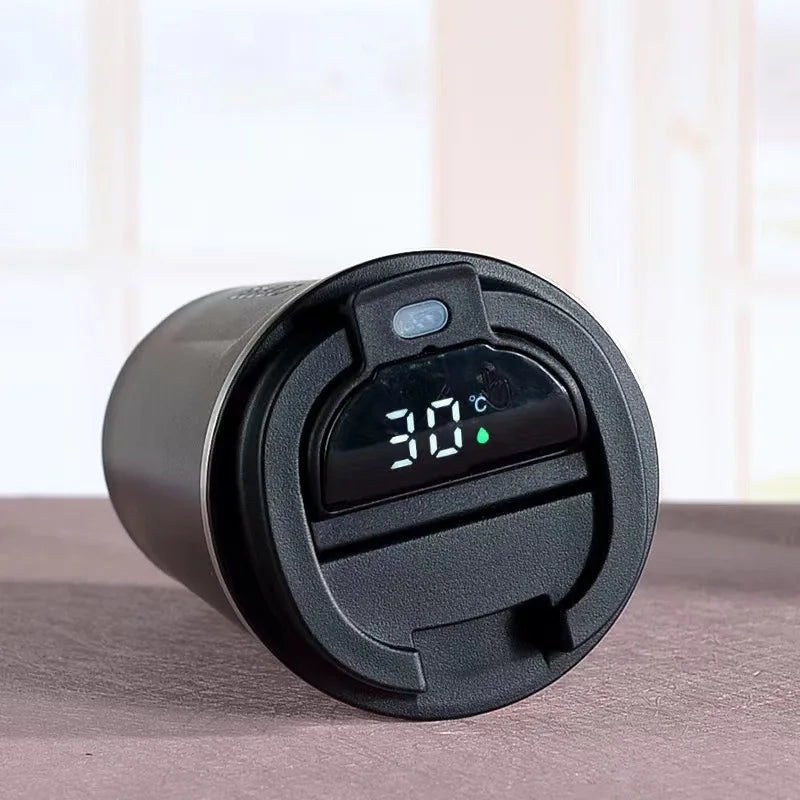ChuFeng Smart Coffee Mug Travel Thermal Coffee Cup LED Display Stainless Steel Insulated Vacuum Tumbler
