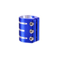 Custom Huoli Blue Chrome 3-Bolt Trick Pro Scooter Clamp HIC/IHC Compression Aluminum CNC Scooter Spare Parts with Brake Function