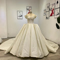 Jancember Wm010 Glitter Champagne Luxury Ball Gown Dresses for Women Wedding