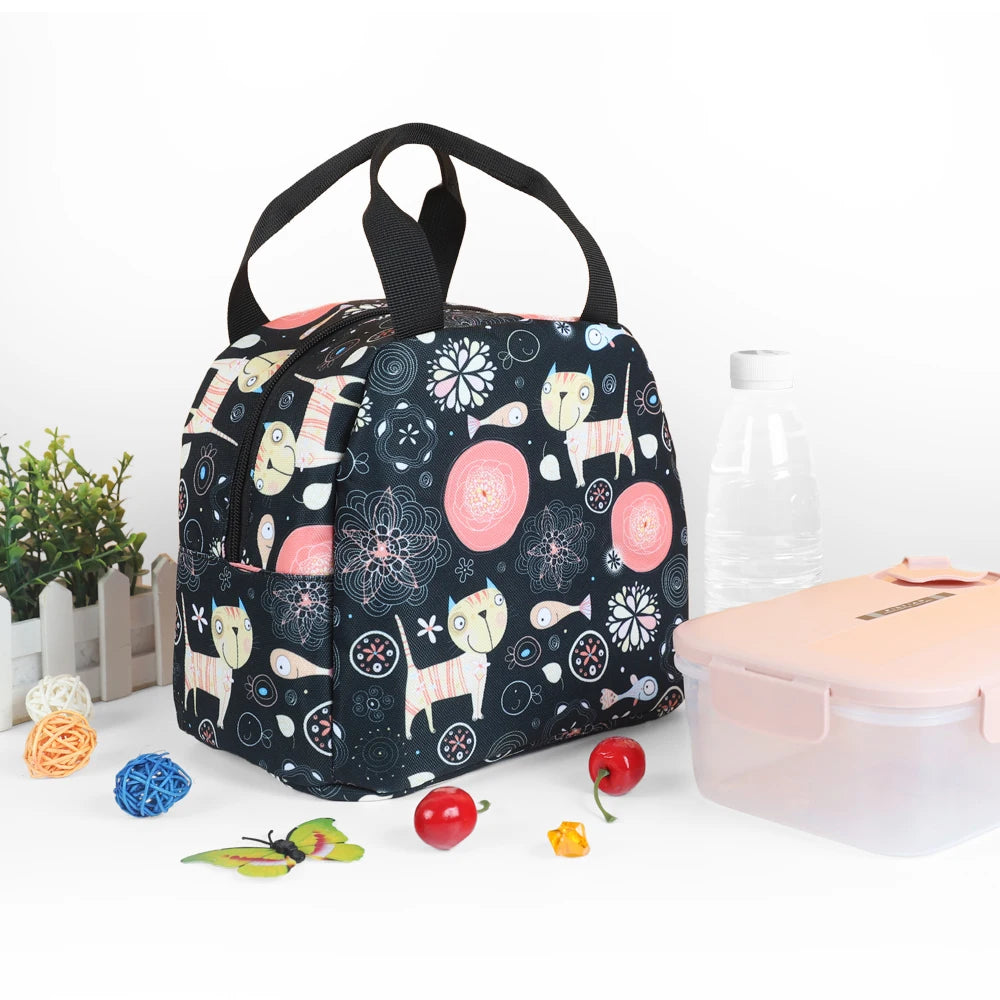 Custom Logo Aluminum Foil Women Kids Thermal Insulation Lunch Bag Tote Bags Cooler Picnic Food Lunch Box Bag