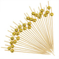 Bamboo Disposable Cocktail Picks-Decorative Food Fruit Picks for Bar Restaurant & Home Use