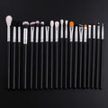 IPRESTA High End Luxury Black Silver Color Personalized Hair 20pcs Latest Eyeshadow Makeup Brush Set