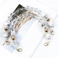Deepeel BS606 DIY Other Handbag Parts Accessories Bag Handle Pearl Purse Plastic Chain Replaceable Acrylic Pearl Bag Chains