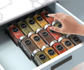 Spice Drawer Organizer 3 Tier Seasoning Rack Tray Insert for Kitchen Drawers
