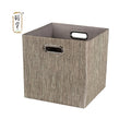 KUYUE Foldable Cube Storage Bin Organizing Baskets Cubby Boxes Fabric Storage Cubes Organizer Bins with Handles Opp Bag CLASSIC