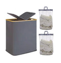 Large Capacity Collapsible Laundry Basket Waterproof Freestanding Laundry Bags Baskets with Extended Handles