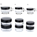 Top-selling Empty 5g Black Pink Small Plastic Lip Balm Container Eye Cream Jars with Colorful Lids in 25pcs Packaging