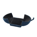 Small case Travel Velvet Jewellery Organizer Round Blue Portable Storage Mirror Custom logo Jewelry Box
