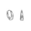 Minimalist Earrings 925 Sterling Silver Simple Designer Smooth Hoops Huggies for Women Girl Fine Jewelry Set Wholesale