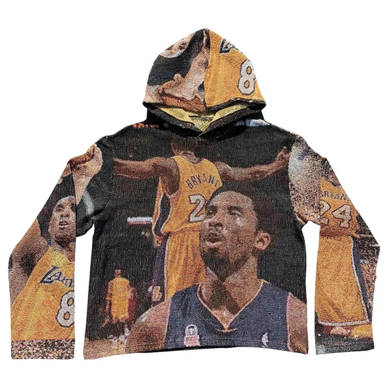 Fashion Hiphop Men Streetwear Tapestry Hoodie Rap Basketball Cool Top Clothing Blanket Plus Size Men's Hoodies Sweatshirts