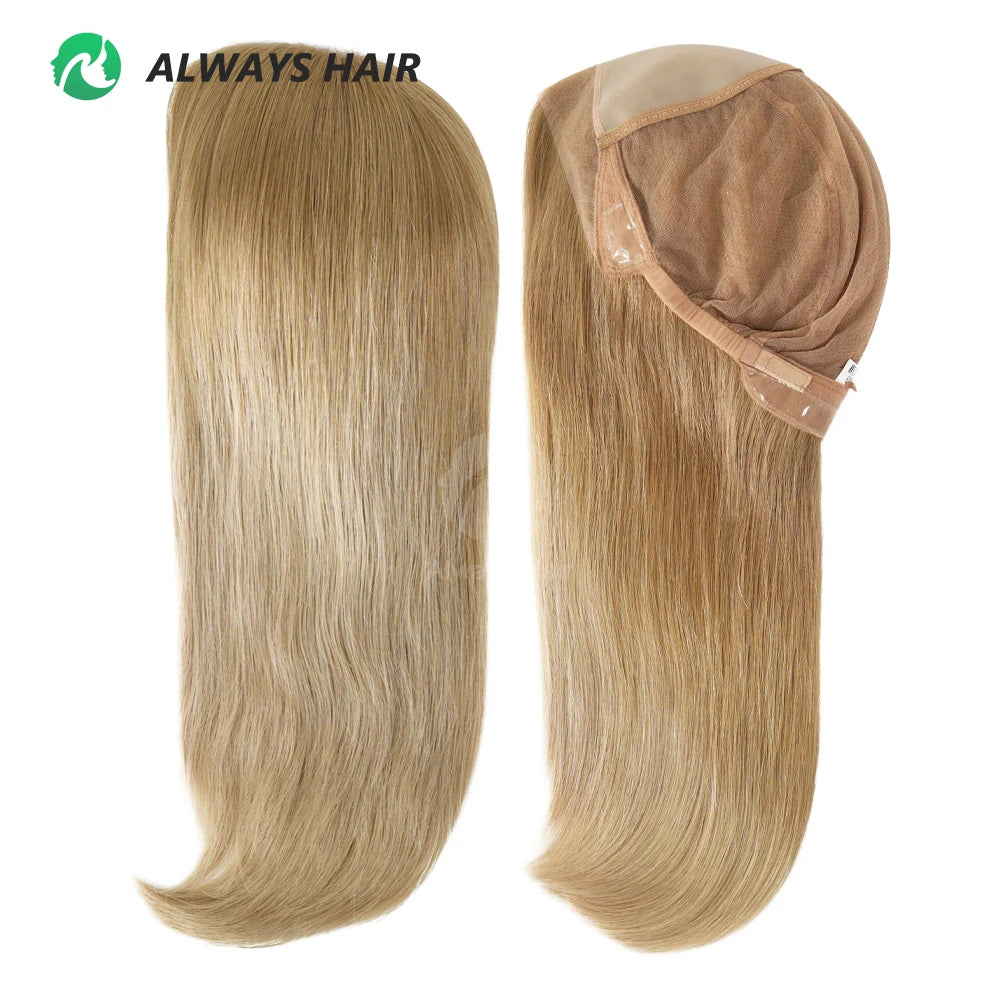MW51- 13" Mono Top Hand Tied Transparent Lace Front Ladies Wigs Chinese Cuticle Remy Human Hair Mix Color 120% Density