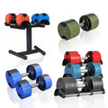 Adjustable 32kg 36kg 80lb 90lb Cast Iron Dumbbell with Steel Handle for Home Gym Workouts