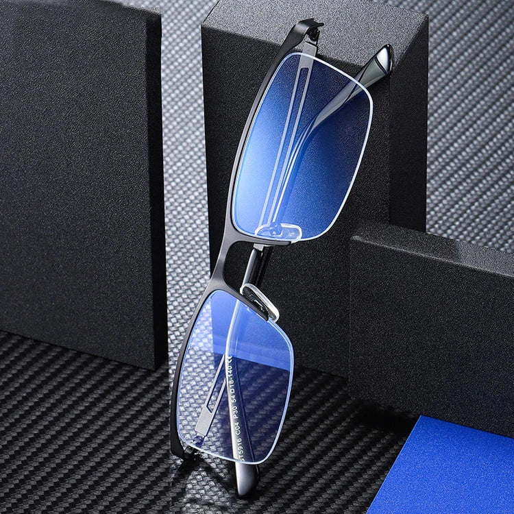 DOISYER Wholesale Custom Office Rectangle Half Frame Men Anti Blue Light Blocking Screen Eye Glasses
