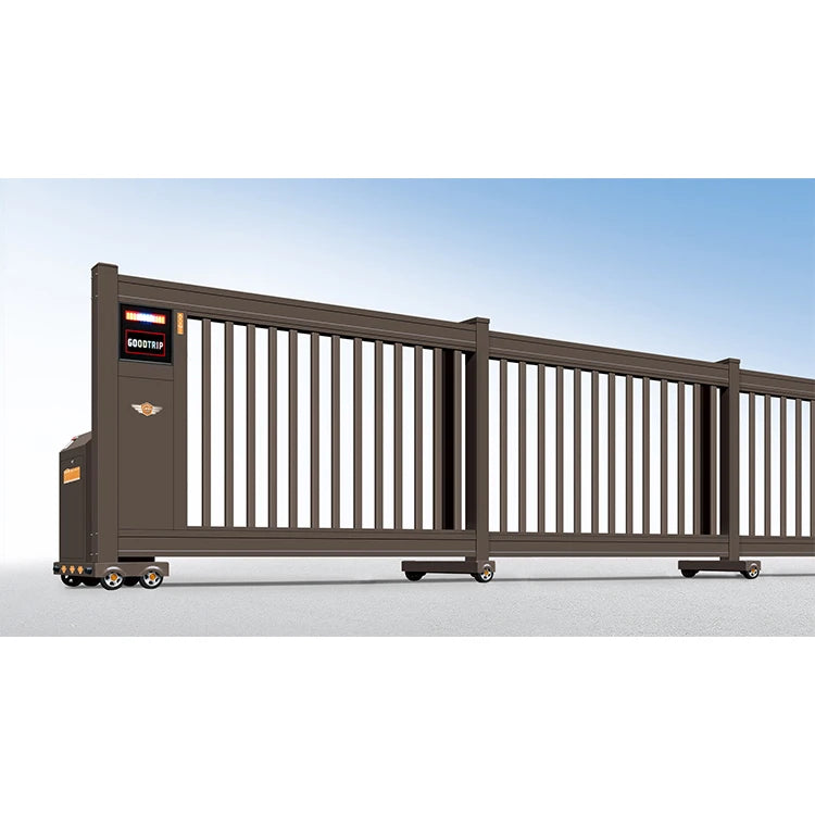 JHR Automatic Fence Gates Aluminium Folding Sliding Doors