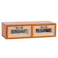 Single Tier DIY Wooden  Tea  Storage Drawer Organizer Home Decoration Wall Hanging for Wardrobe Living Room-Made From Wood
