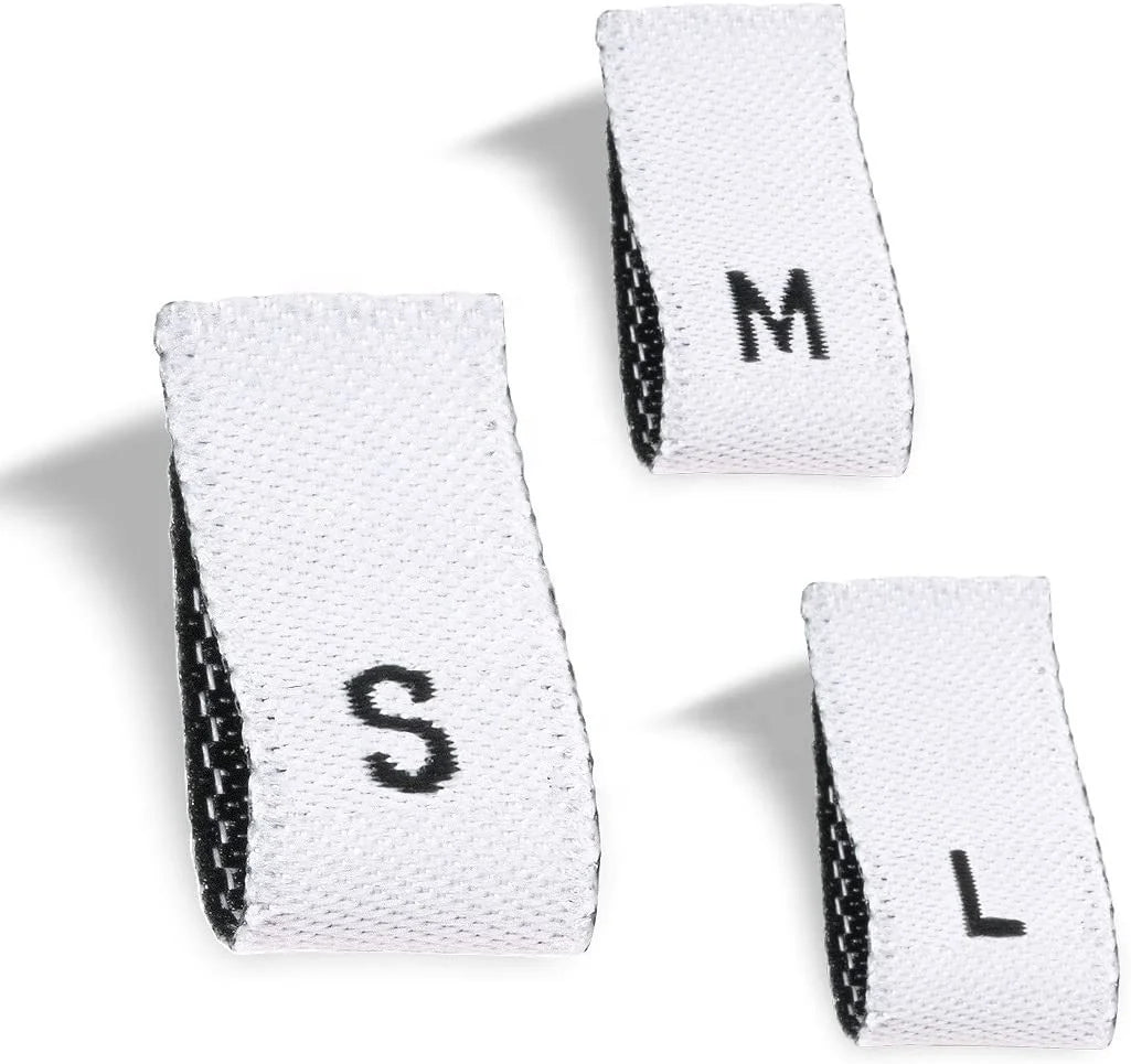 Custom Brand Logo Personalized Cotton Sewing Labels for Garment Bags Customized Garment Accessories Clothing Tags Embossed