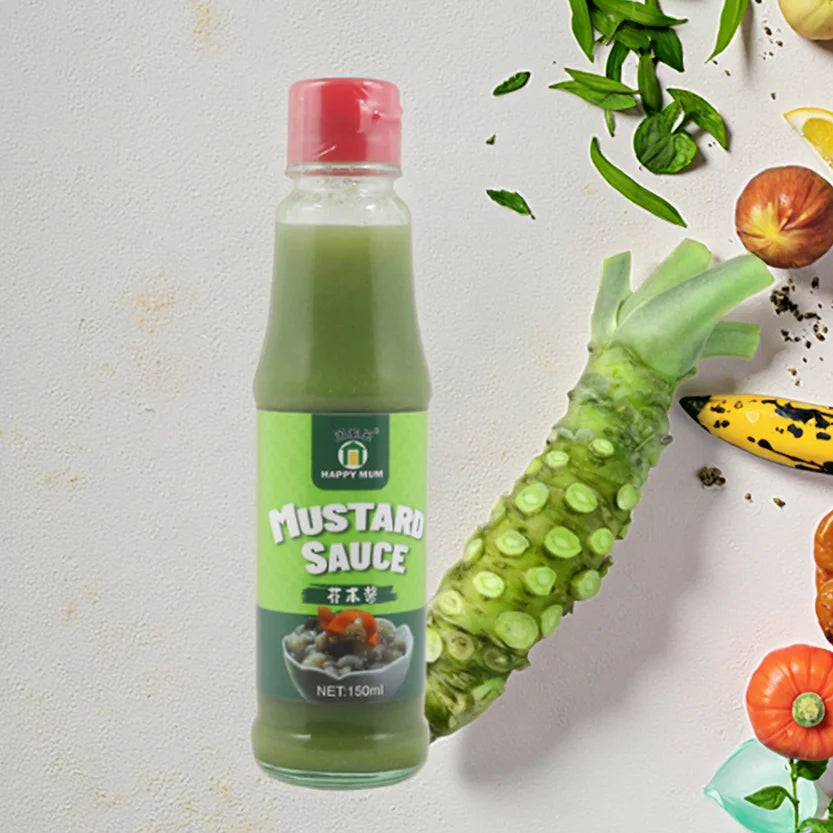 Manufacture HALAL Bottle Drum Japanese Sushi Seasoning Hot Wasabi Mustard Sauce