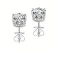 Light Luxury Classic Women's 925 Sterling Silver Stud Earrings Moissanite Diamond-Luxurious & Elegant