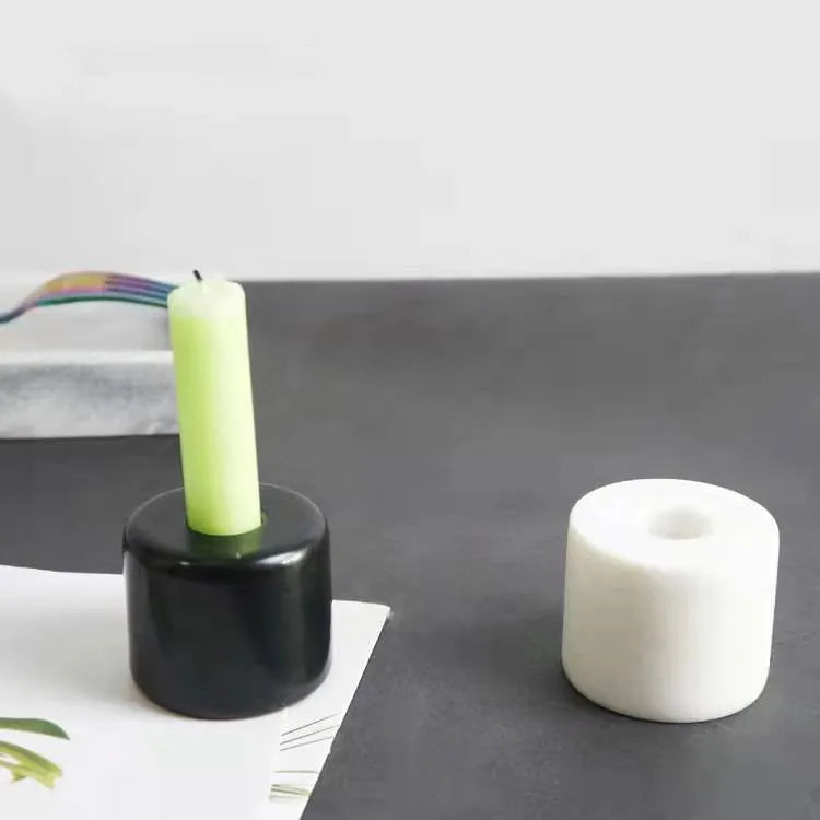 Best Selling Candle Holders Creative Marble Simple Stone Candle Holders Restaurant Romantic Dinner Candlestick Candle Holder