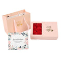 Jinayon Custom Valentine's Day Flower Box Set Pink Paper Rigid Boxes Sponge Lining Matt Lamination Handmade Jewelry 6 Soap Rose