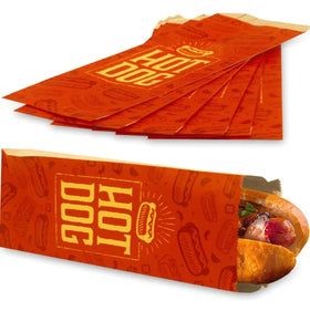 KEBABS Aluminum Foil Paper Bag Heat Resistant BBQ Takeaway Bag Chicken Hot Dog Food Paper Bag