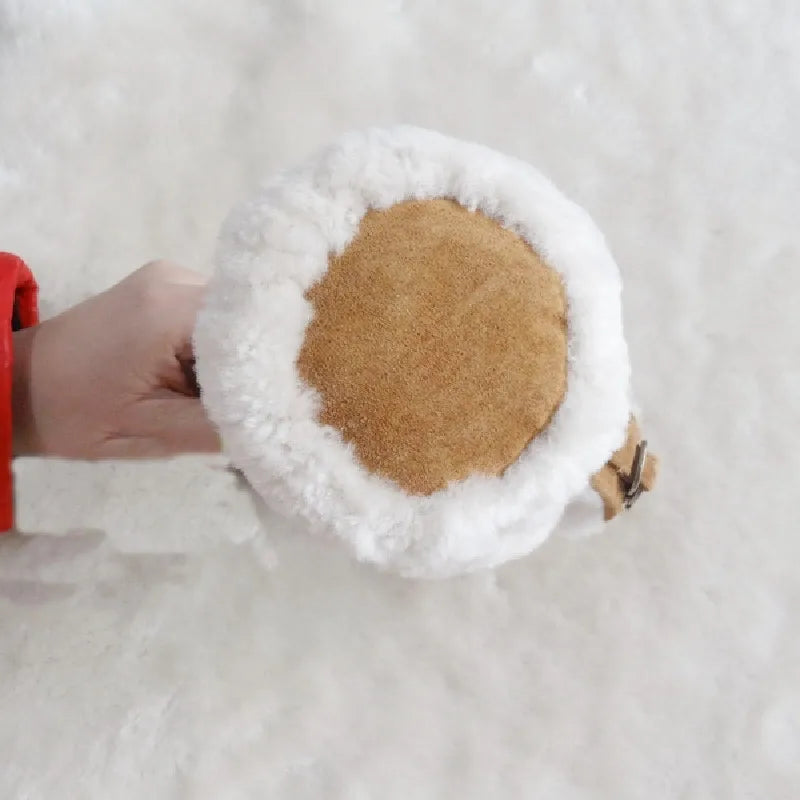 Sample Support 2026 Hot Sale Factory Direct Sales Winter Sheepskin Fur Earmuff
